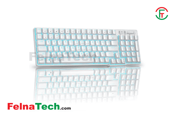 Royal Kludge RK96 TRI-MODE RGB hot swappable Mechanical Gaming Keyboard White