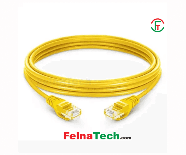Safenet 34-3011YL 1 Meter Cat6 LSZH UTP Patch Cord Yellow