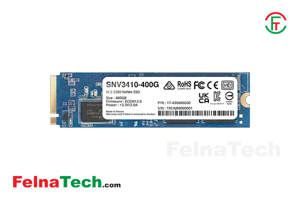 Synology SNV3410 400GB M.2 2280 NVMe PCIe SSD