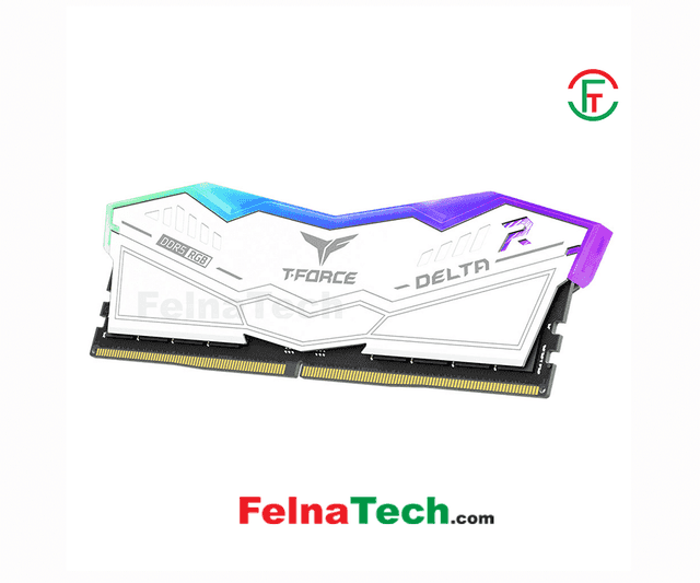 TEAM Delta RGB 16GB DDR5 6000MHz CL28 Desktop RAM White