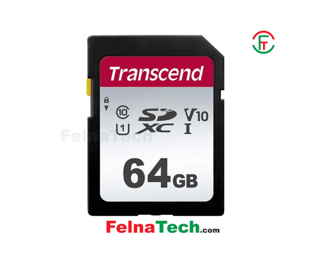 Transcend 64GB 100Mbps SDXC/SDHC UHS-I SD 300S Memory Card (TS64GSDC300S)