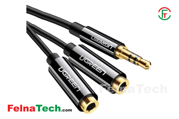 UGREEN AV134 3.5mm Male to Dual Female Headphone Splitter Cable