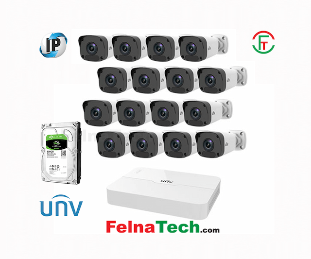 Uniview 16 Camera IP CCTV Package