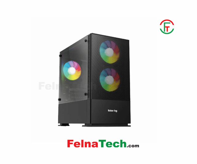 Value-Top VT-B701 Mini Tower Gaming Case Black