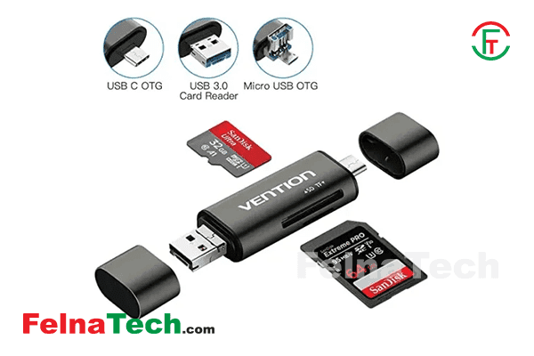 VENTION CCJH0 USB2.0 Multi-function Card Reader