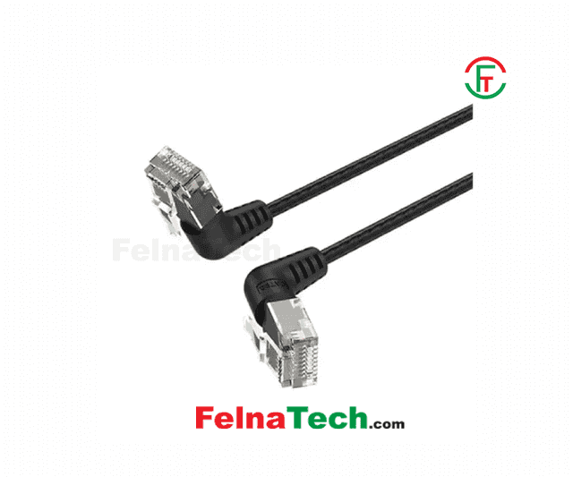Vention IBOBN 15M Cat.6 UTP Right Angle Patch Cord Cable