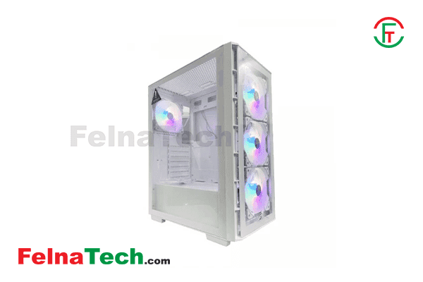 XIGMATEK Elite 1 Arctic Mid-Tower ARGB Gaming Case