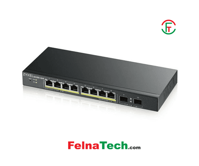 Zyxel GS1900-10HP 8-port GbE Smart Managed PoE Switch