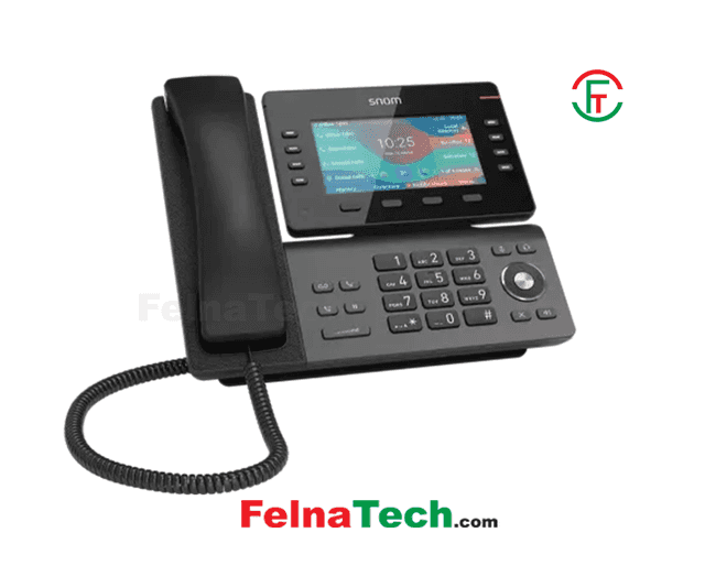 SNOM D862 8-SIP PoE Desk Black IP Phone Set