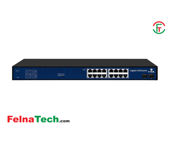 V-SOL V1116-2S-P1 16-Port Unmanaged PoE Switch