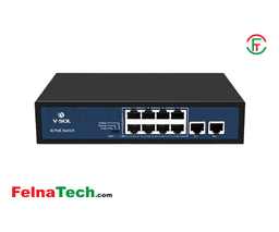 V-SOL V1008-2F-P 8-Port Unmanaged PoE Switch