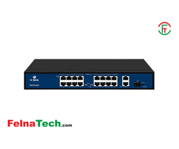 V-SOL V1016-2G-S-P1 16-Port Fast Ethernet PoE Switch